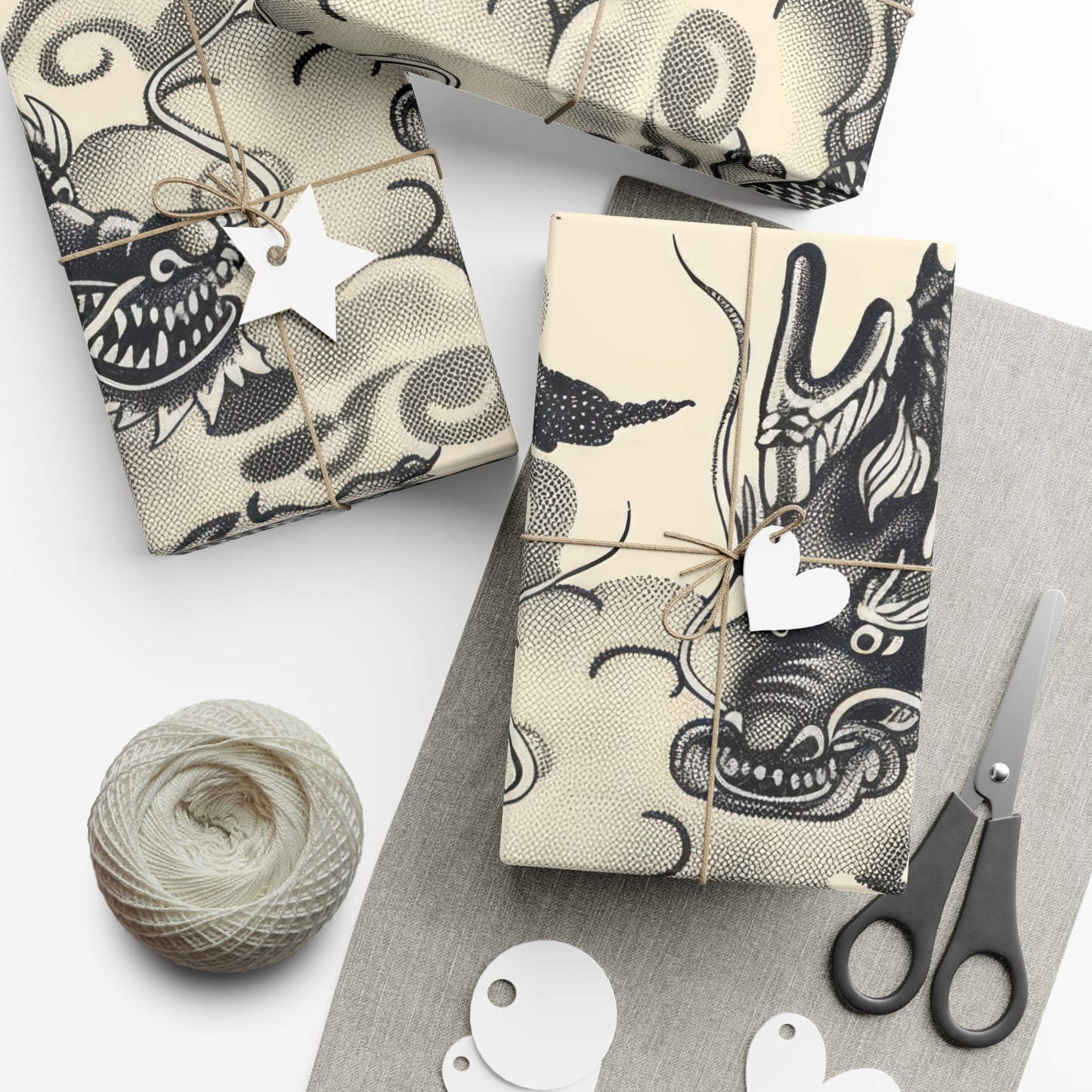 Year of the Dragon Gift Wrap Papers Design 4