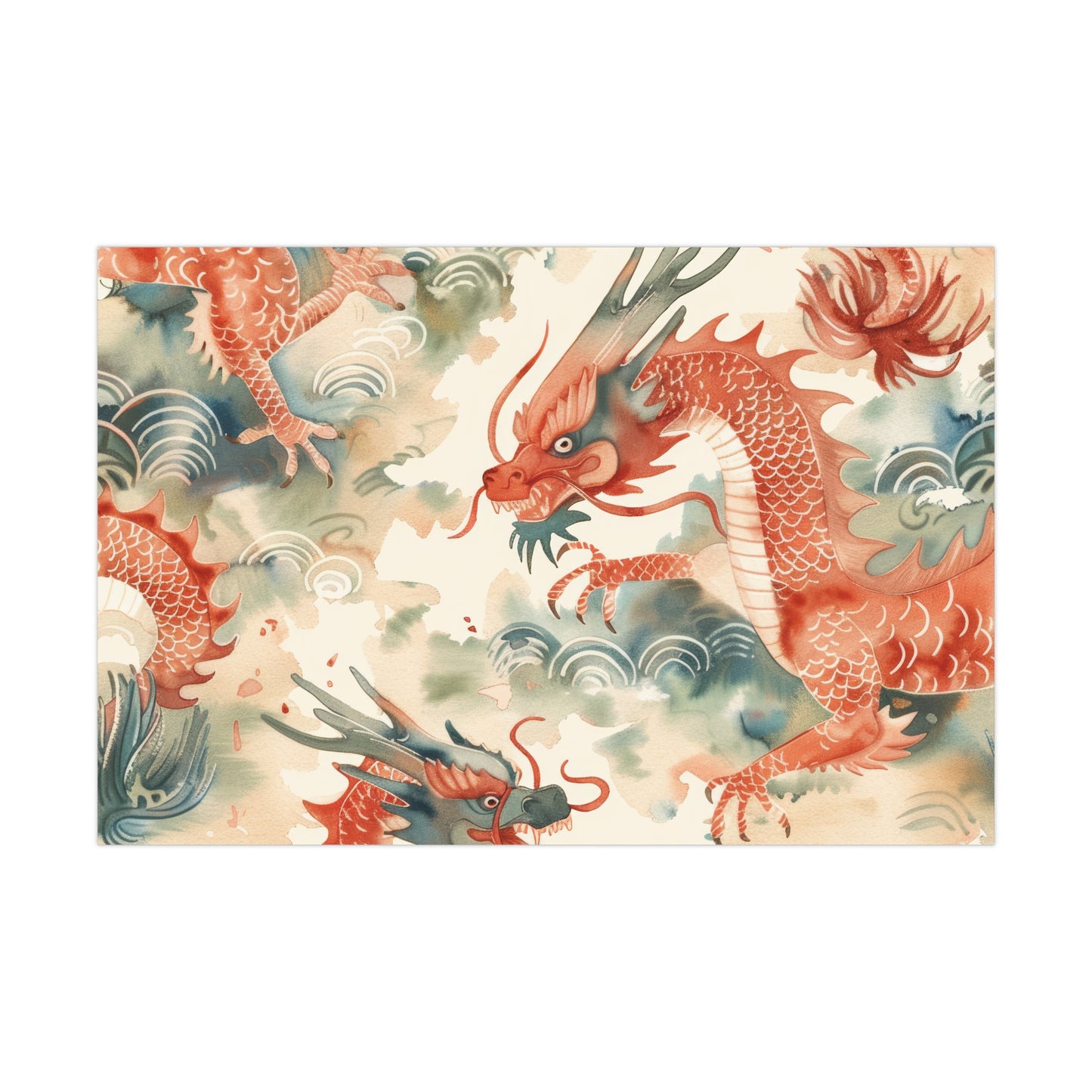 Year of the Dragon Gift Wrap Papers Design 2