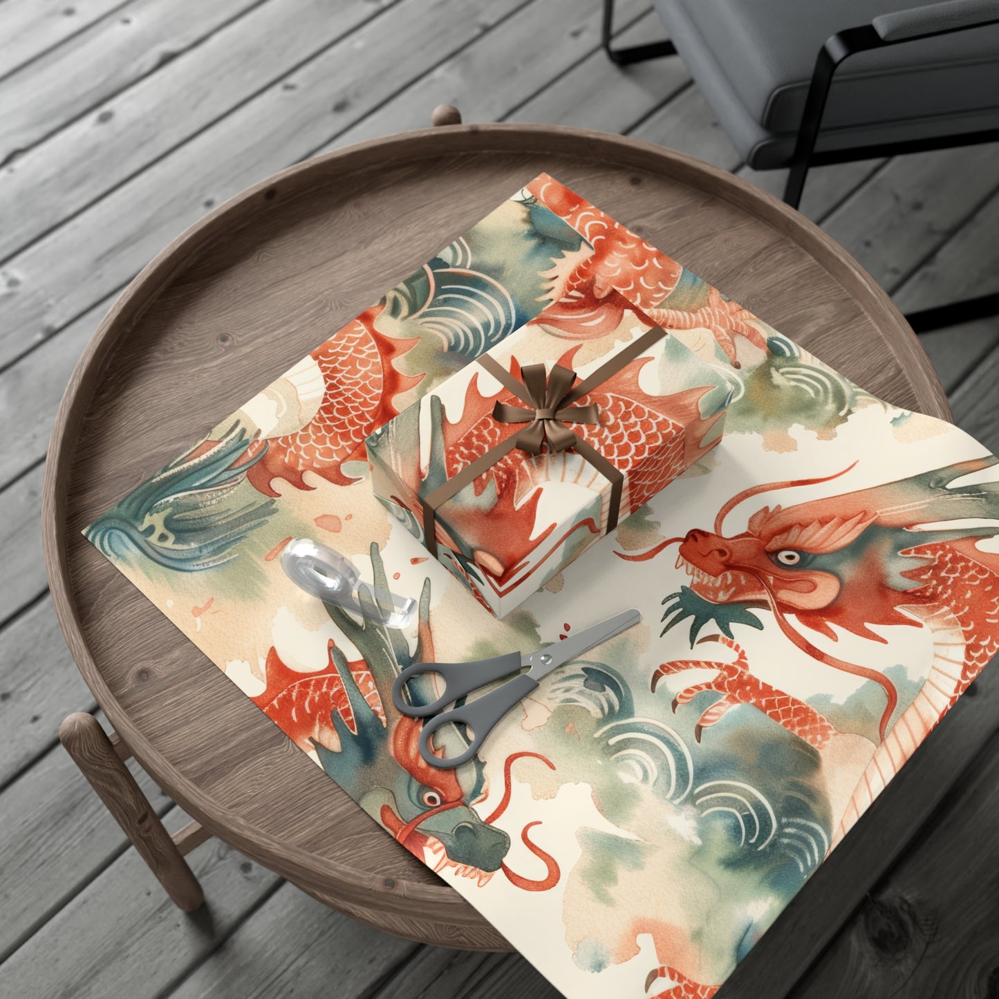 Year of the Dragon Gift Wrap Papers Design 2