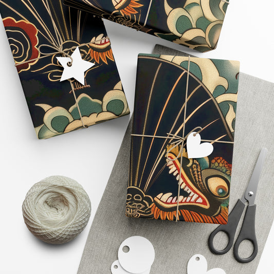 Year of the Dragon Gift Wrap Papers Design 3