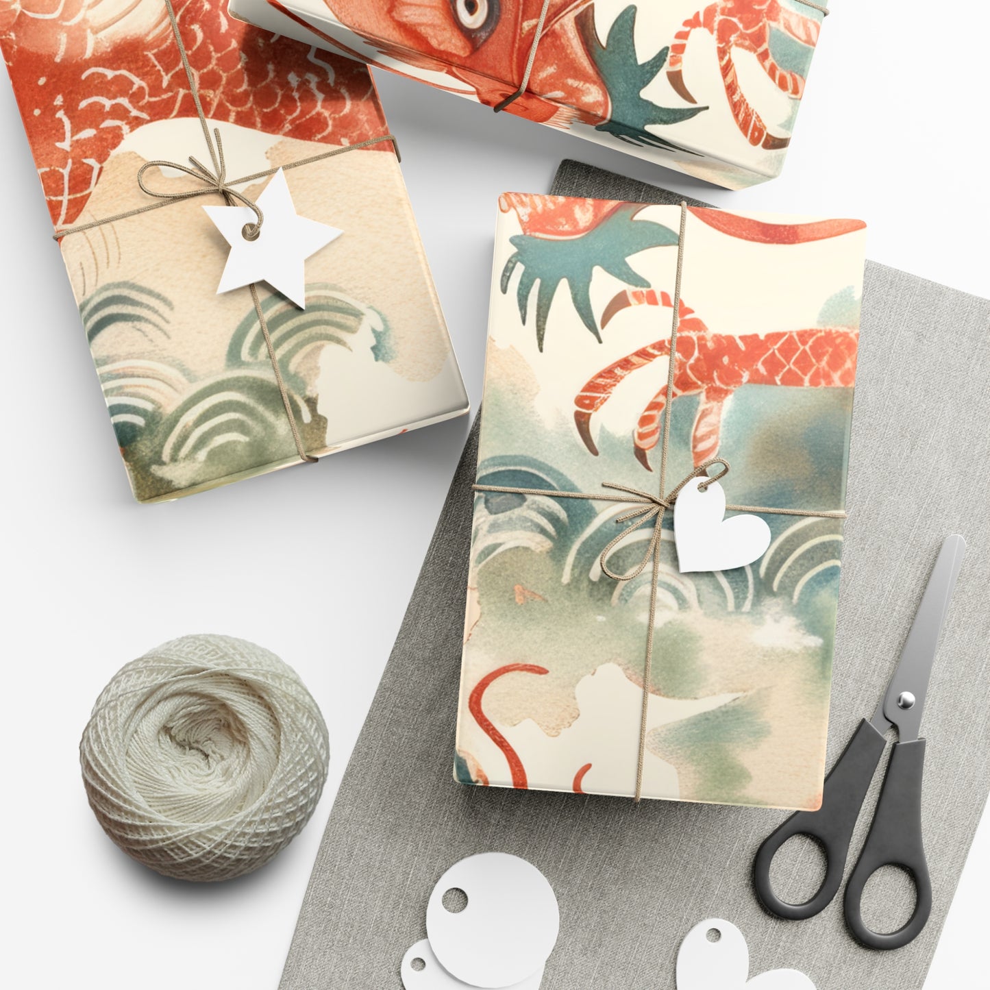 Year of the Dragon Gift Wrap Papers Design 2