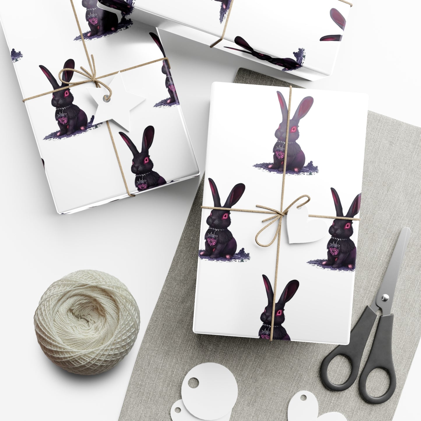 Goth Bunny Gift Wrap Papers