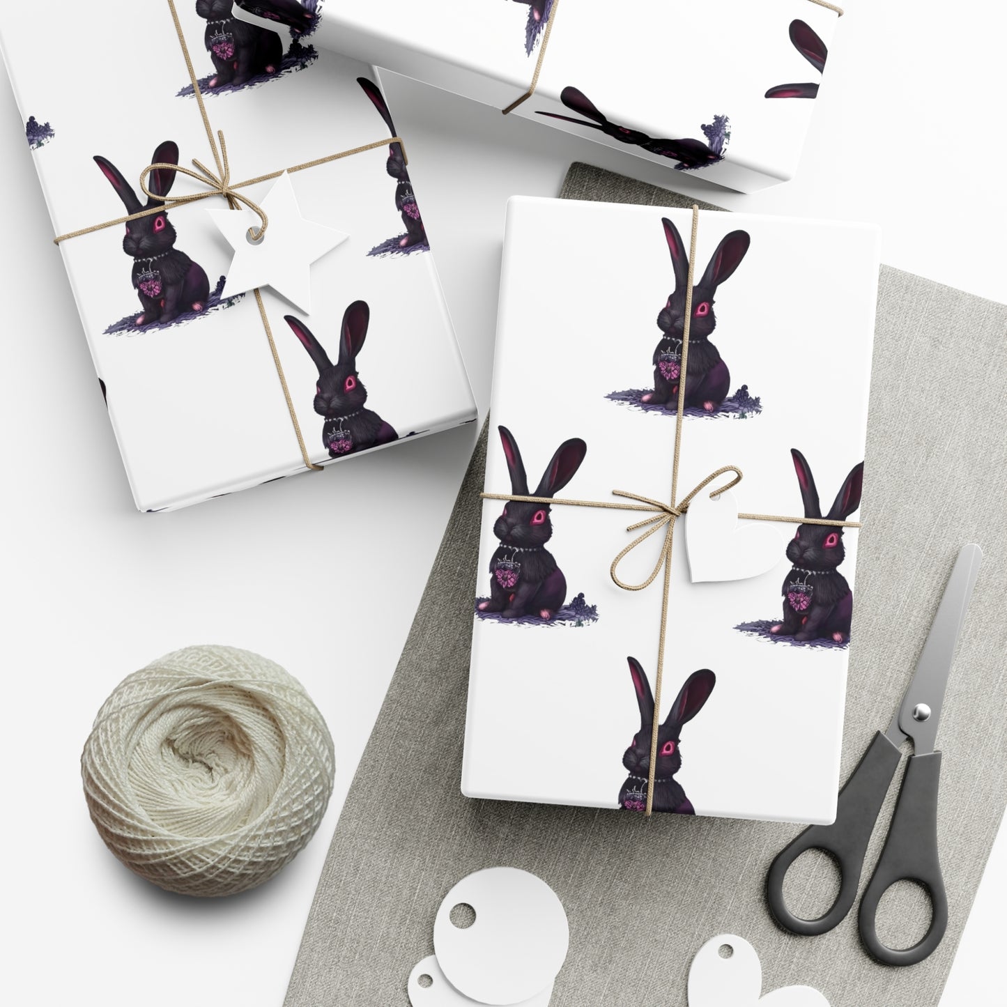 Goth Bunny Gift Wrap Papers