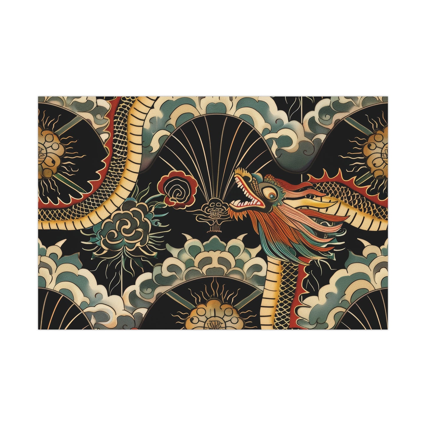 Year of the Dragon Gift Wrap Papers Design 3