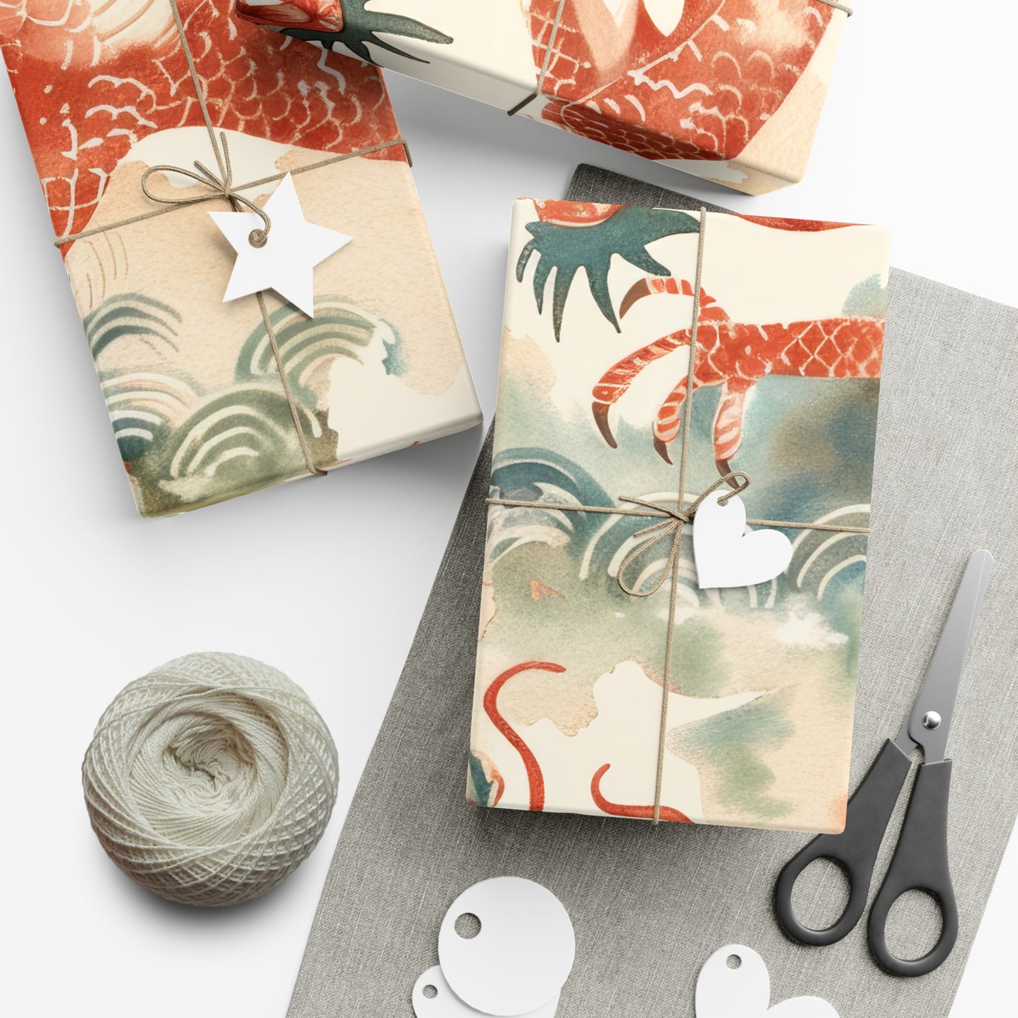 Year of the Dragon Gift Wrap Papers Design 2