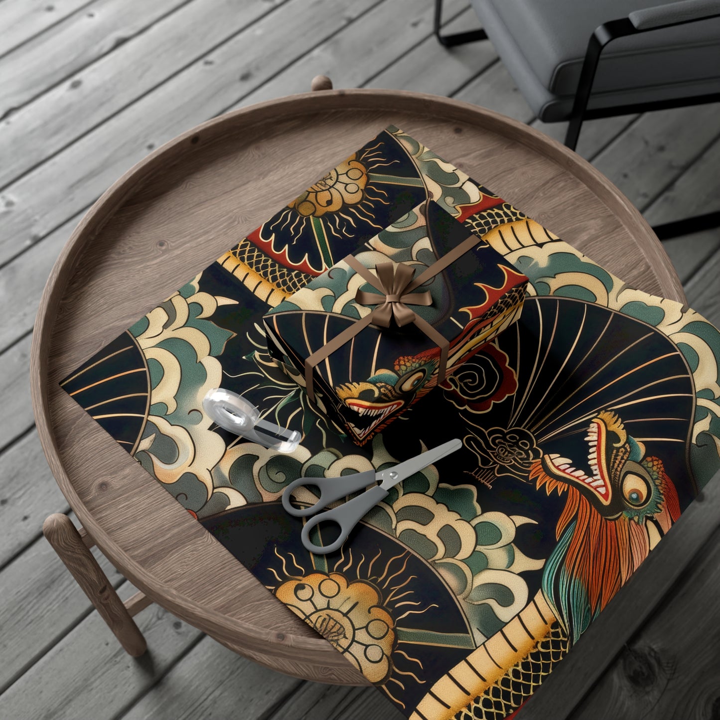 Year of the Dragon Gift Wrap Papers Design 3