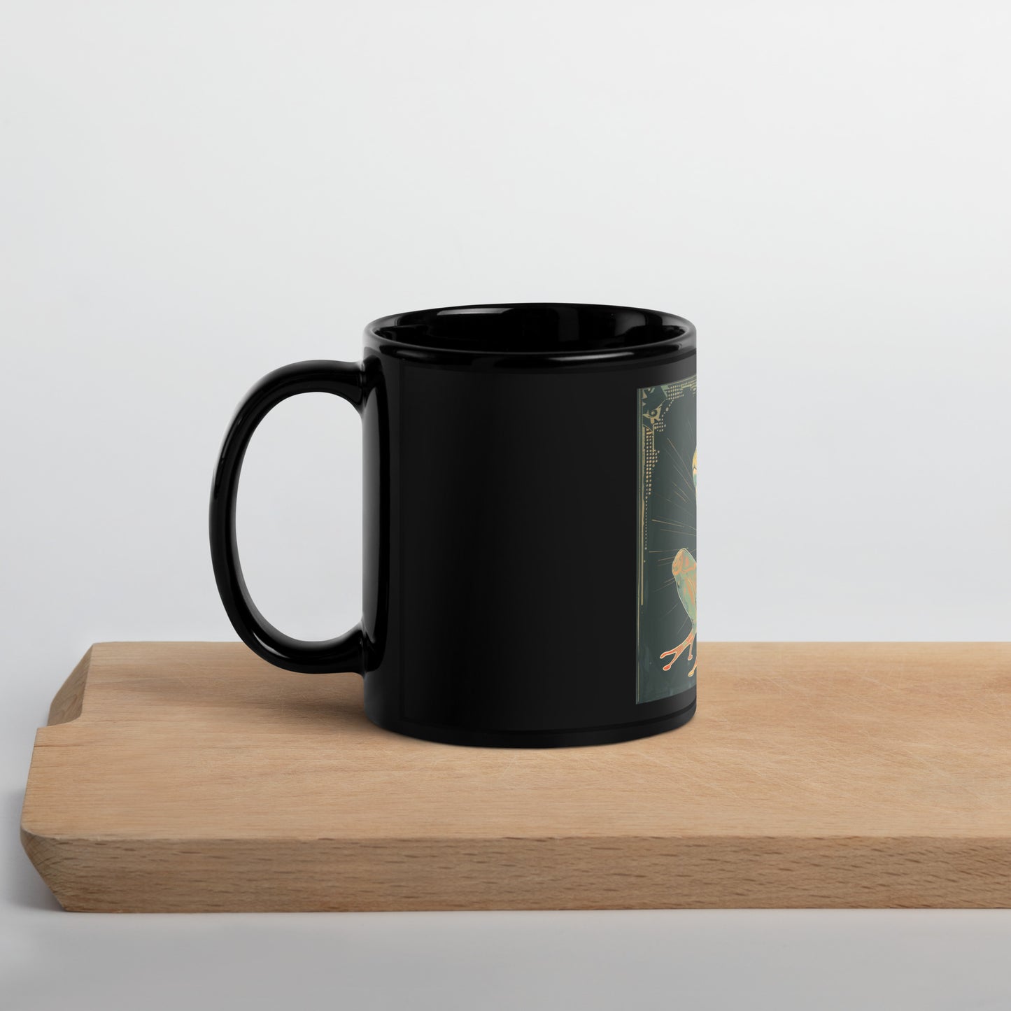 The Frog Prince - Black Glossy Mug