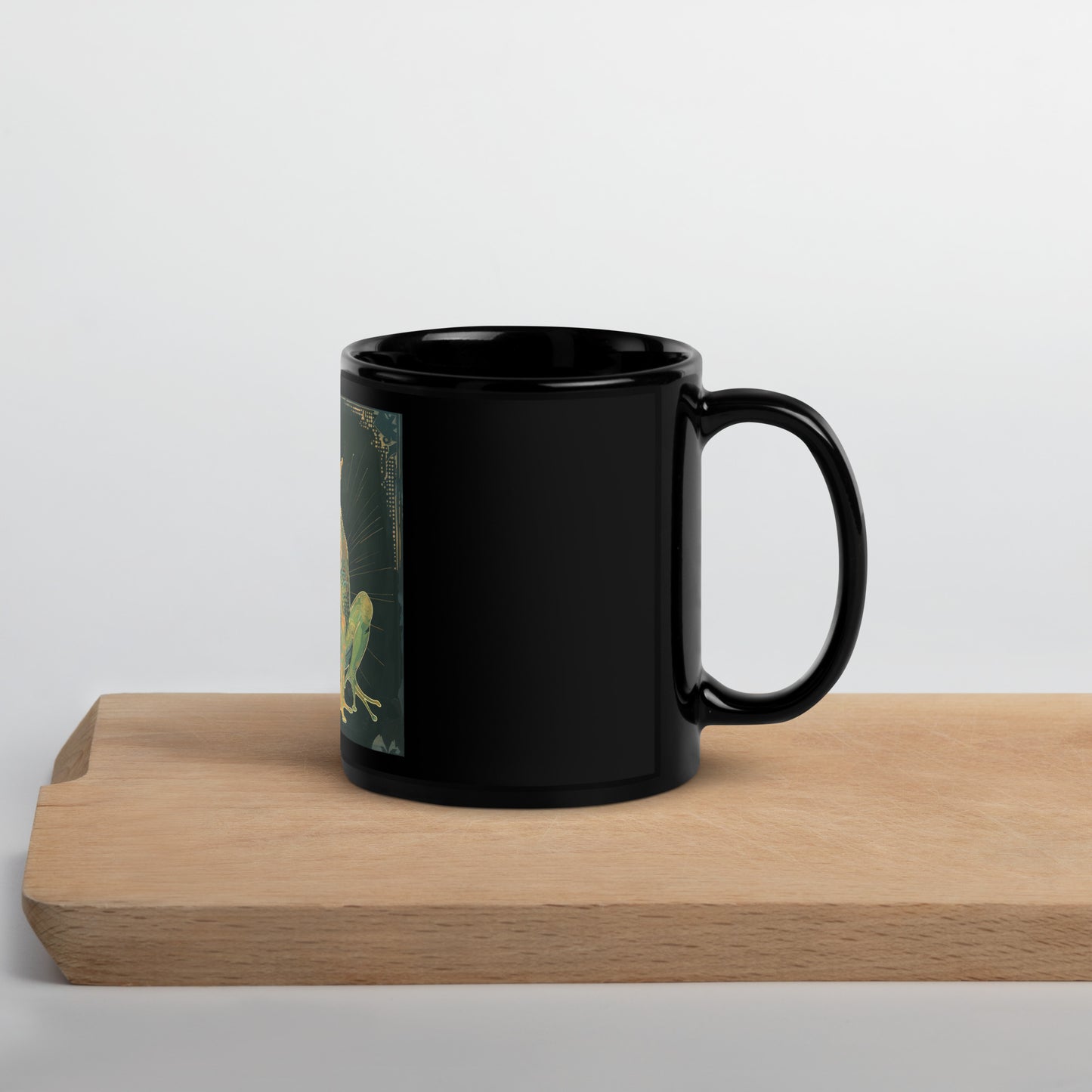 The Frog Prince - Black Glossy Mug