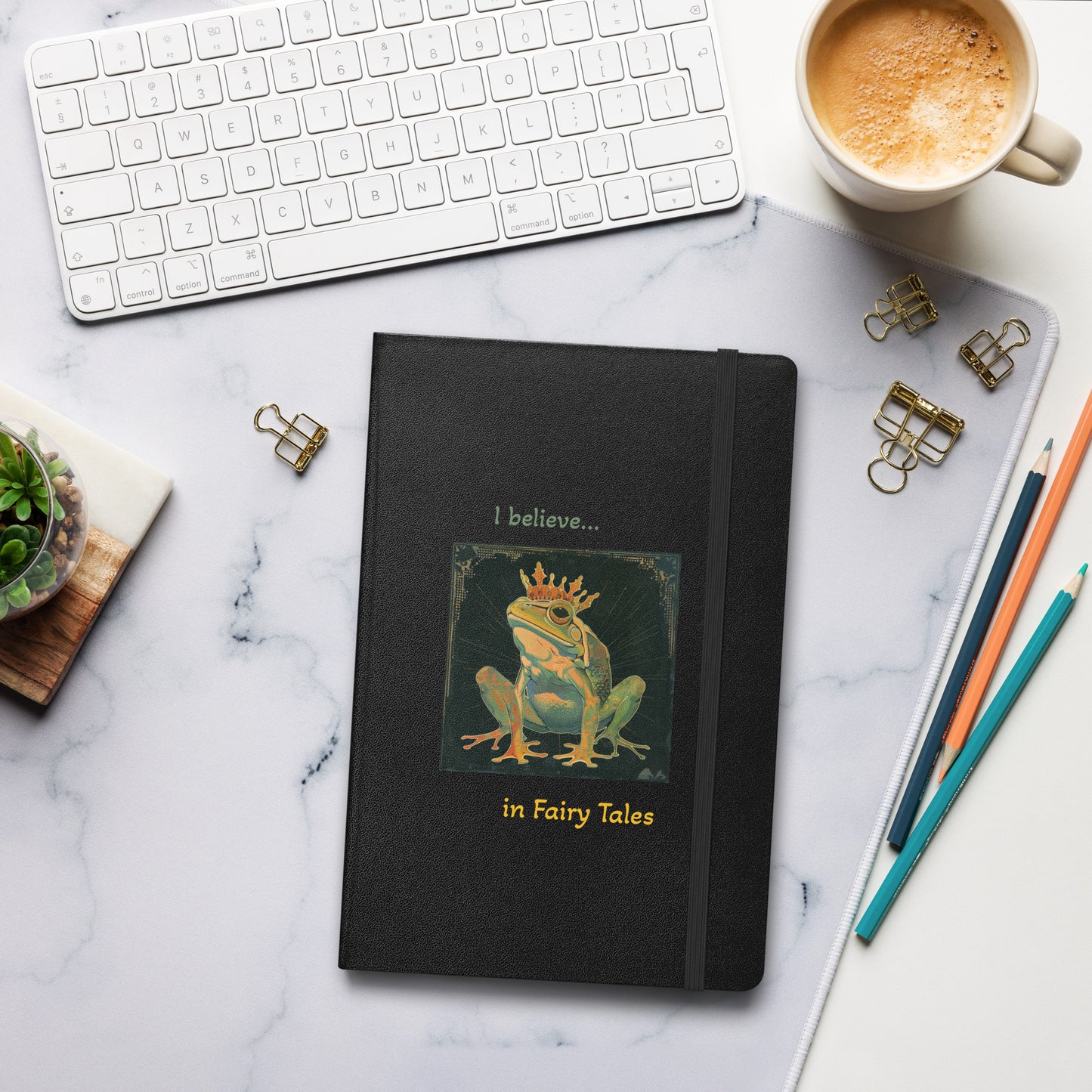 The Frog Prince  -  Hardcover bound notebook