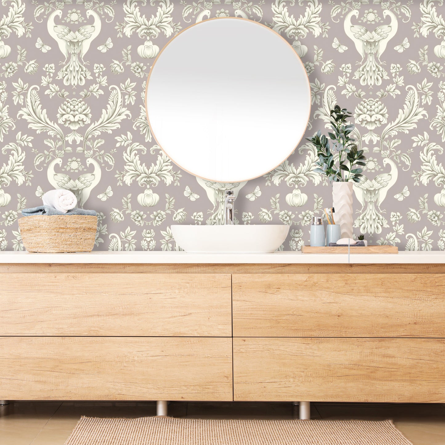 Victorian Rose Garden Wallpaper Panels