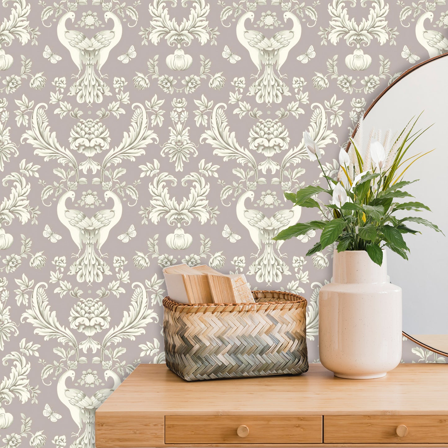 Victorian Rose Garden Wallpaper Panels